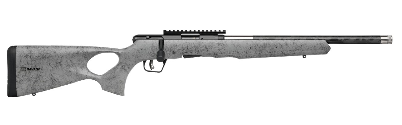 SAVAGE ARMS B17 17HMR BL/GRY 18" CARBON TB 3 SAVAGE ARMS B17 17HMR BL/GRY 18" CARBON TB