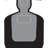 Birchwood Casey 37201 EZE-Scorer BC-19 Silhouette Paper Hanging Universal 12" x 18" Black/Gray/White 10 Pk. 2 74838