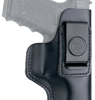 DeSantis Gunhide 031BBD9Z0 Insider  OWB Black Leather Belt Clip Compatible w/Ruger LC9/Glock 42/43 Left Hand