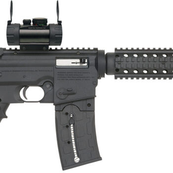Mossberg 37234 715 Tactical Full Size 22 LR 25+1 16.25" Blued Steel Barrel, Black Picatinny Rail Receiver, Black A2 Adjustable Synthetic Stock, Black Polymer Grip, Red Dot 30mm, Right Hand