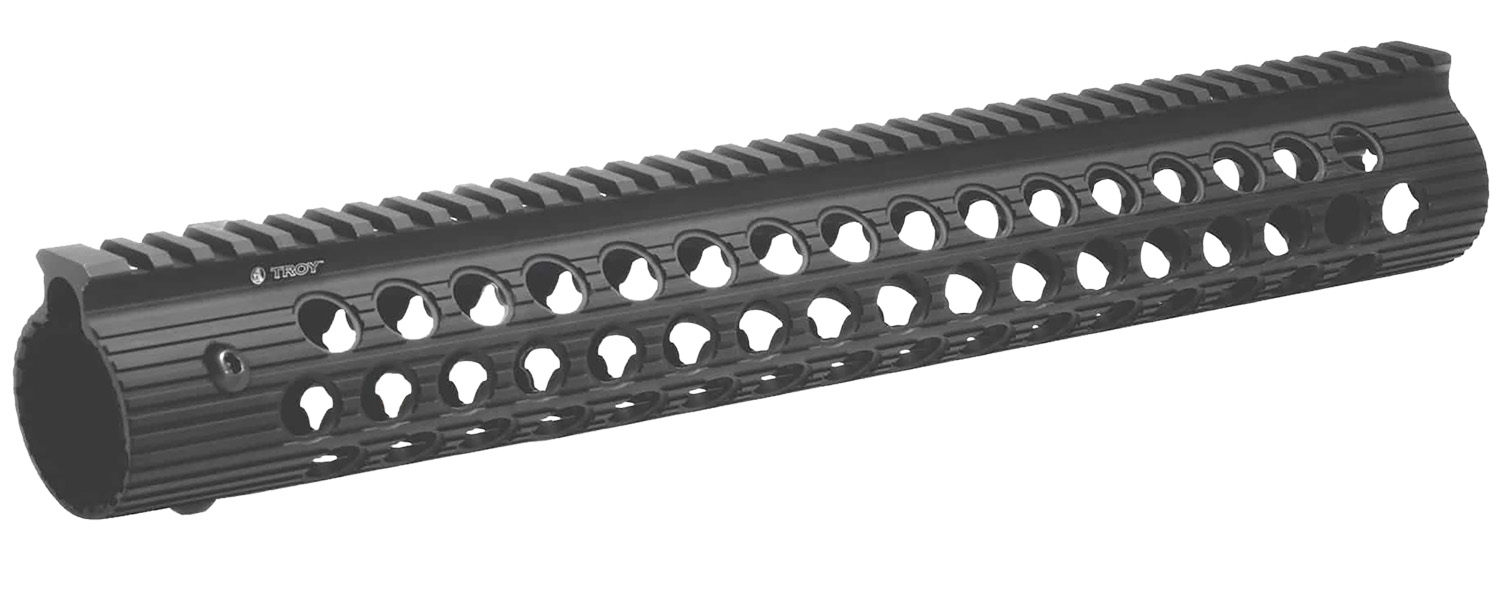 Troy Ind STRXAL115BT01 Alpha Rail Black Anodized Aluminum AR-15/M16 15" Long 3 Troy Ind STRXAL115BT01 Alpha Rail Black Anodized Aluminum AR-15/M16 15" Long