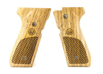 BERETTA GRIPS 92 96 WOOD OVAL CHKRNG