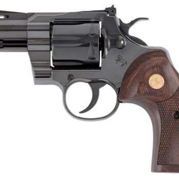 CLT PYTHON 357MAG 3 BLUE WOOD GOLD GRIP 6RD