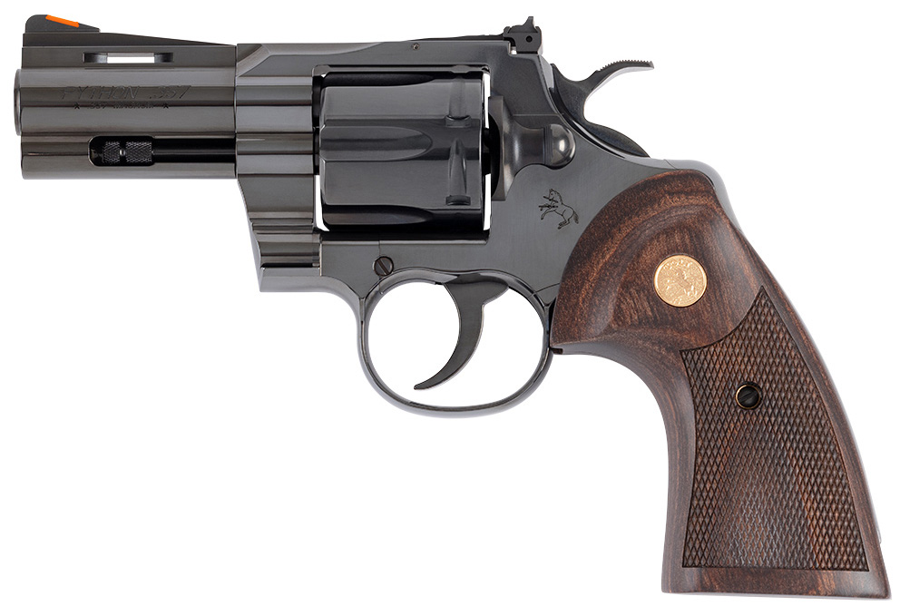 CLT PYTHON 357MAG 3 BLUE WOOD GOLD GRIP 6RD 3 CLT PYTHON 357MAG 3 BLUE WOOD GOLD GRIP 6RD