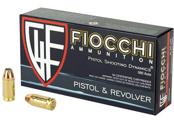 FIOCCHI 380ACP 90GR JHP 50/1000