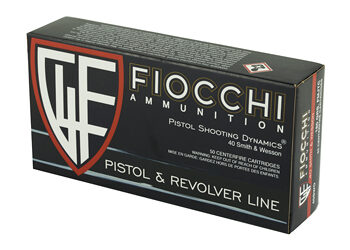 FIOCCHI 40SW 180GR FMJ 50/1000 8 F40SWD 3 2