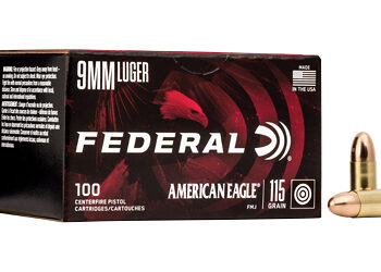 FED AM EAGLE 9MM 115GR FMJ 100/500