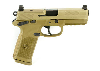Alternative view of FN FNX-45 TACT 45ACP 10RD FDE NS MS
