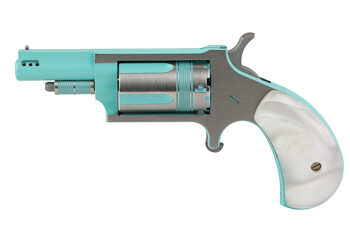 NAA MINI REV IRIS 22WMR 5RD TURQ/SLV