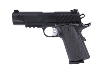 Alternative view of TISAS 1911 B45R 4.25" 8RD BLK