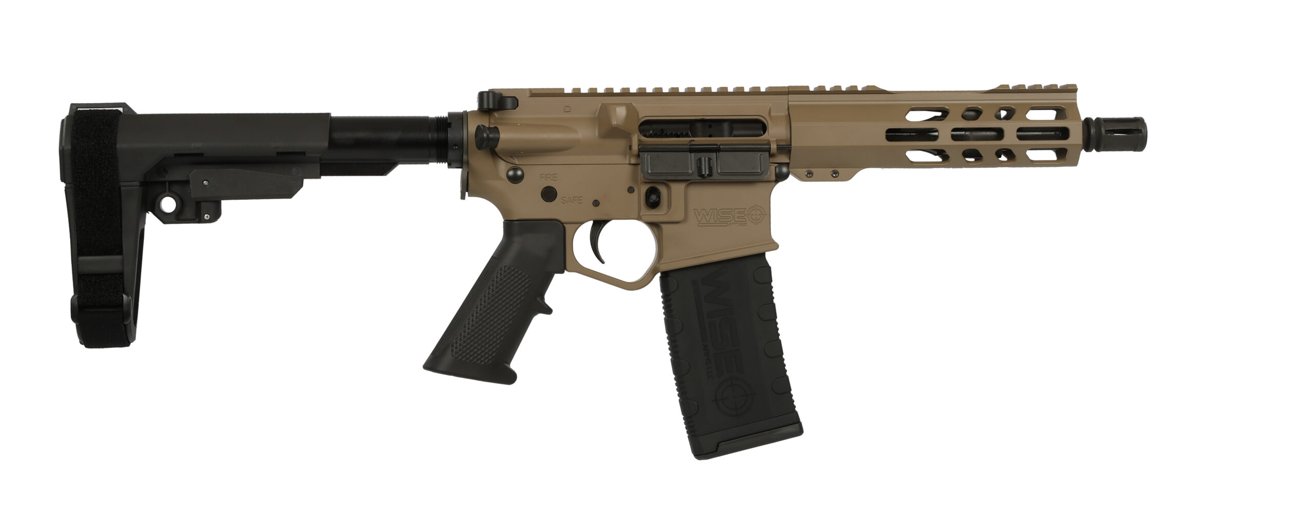 WISE ARMS WA-15B 5.56MM FDE 7.5" SBA3 3 WISE ARMS WA-15B 5.56MM FDE 7.5" SBA3
