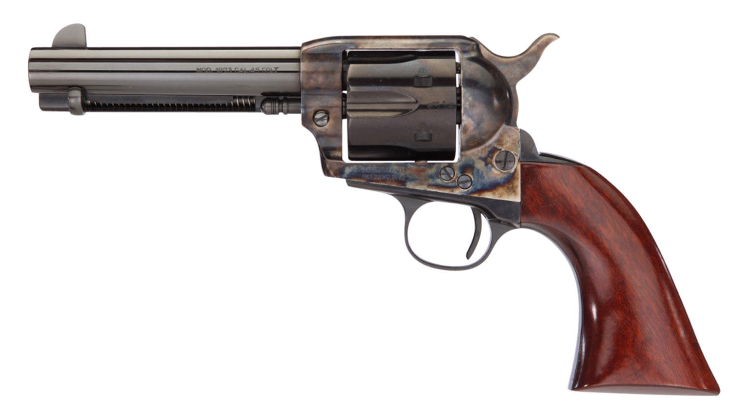 Taylors & Company 555149DE 1873 Cattleman Gunfighter 45 Colt (LC) 6rd 4.75" Blued Cylinder & Barrel Color Case Hardened Steel Frame Walnut Army Size Grip (Taylor Tuned) 3 Taylors & Company 555149DE 1873 Cattleman Gunfighter 45 Colt (LC) 6rd 4.75" Blued Cylinder & Barrel Color Case Hardened Steel Frame Walnut Army Size Grip (Taylor Tuned)
