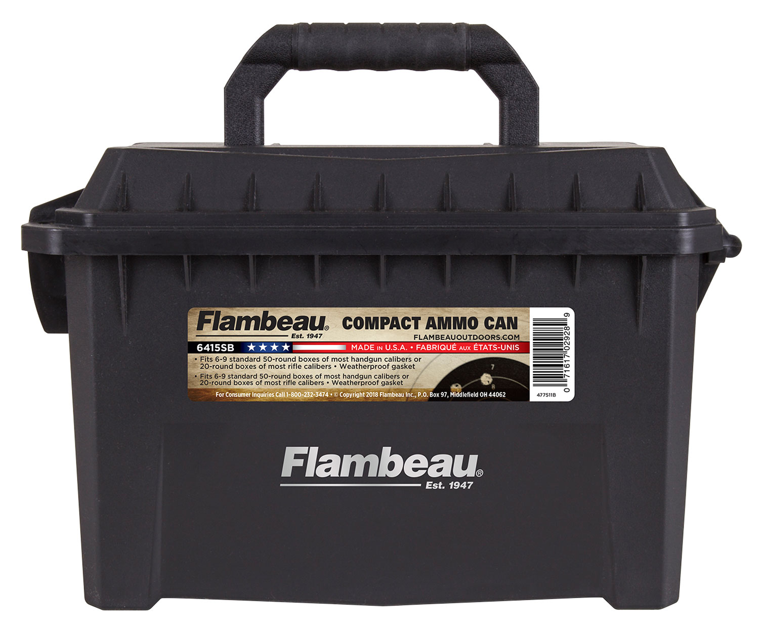 Flambeau 6415SB Compact Ammo Can 223Rem/5.56NATO Black 20rd Boxes 3 Flambeau 6415SB Compact Ammo Can 223Rem/5.56NATO Black 20rd Boxes