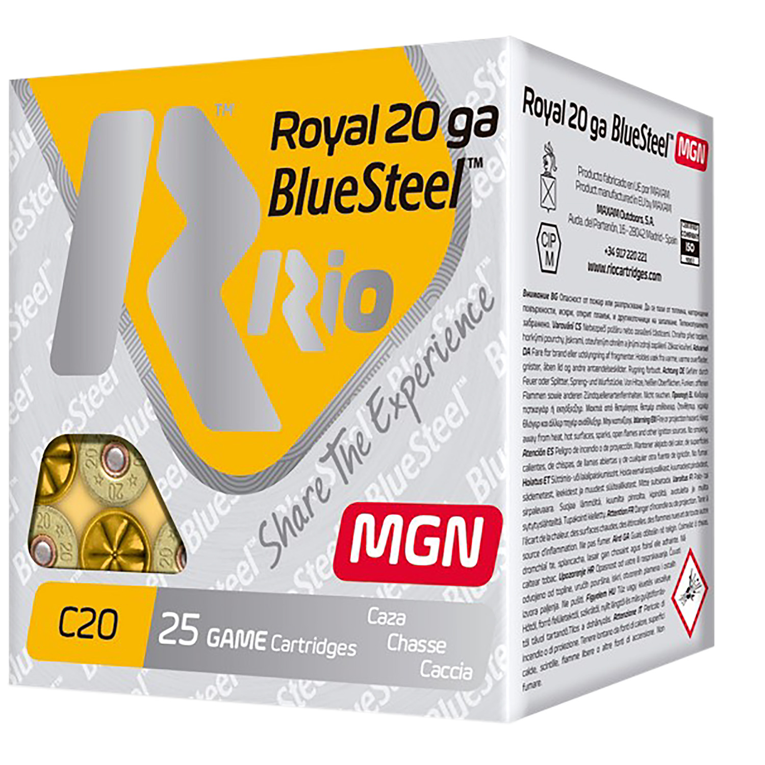 Rio Ammunition RBSM204 BlueSteel Royal 20Gauge 3" 1oz 4Shot 25 Per Box/10 Case 2 Rio Ammunition RBSM204 BlueSteel Royal 20Gauge 3" 1oz 4Shot 25 Per Box/10 Case