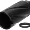 TacFire MZ1007N Spiral Fluted Muzzle Brake Black Oxide Steel with 1/2"-28 tpi Threads, 2.60" OAL & 1.12" Diameter for 5.56x45mm NATO AR-15 1 108753