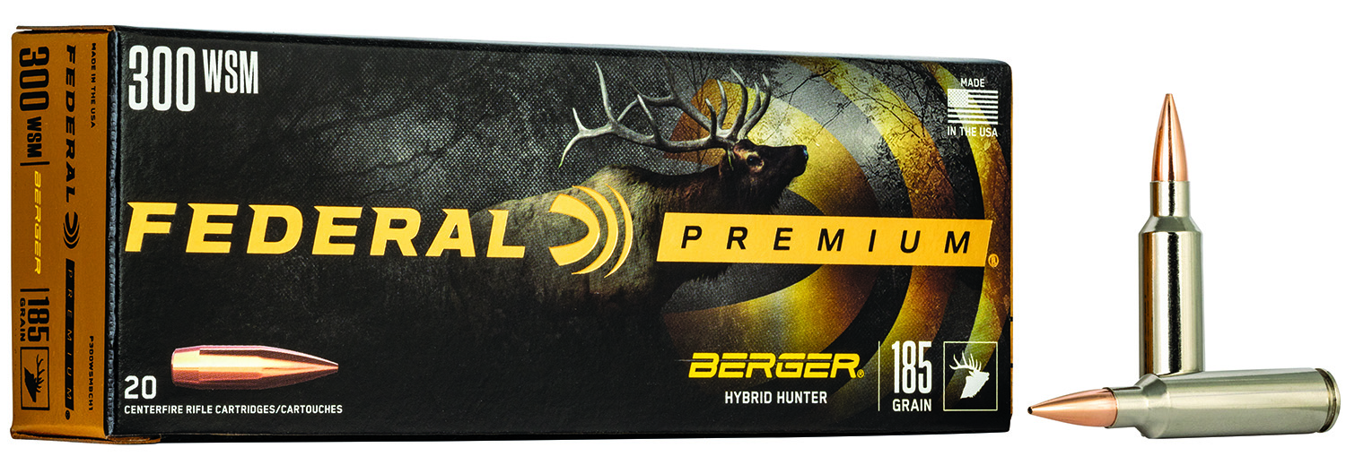 Federal P300WSMBCH1 Premium 300WSM 185gr Berger Hybrid Hunter 20 Per Box/10 Case 3 Federal P300WSMBCH1 Premium 300WSM 185gr Berger Hybrid Hunter 20 Per Box/10 Case