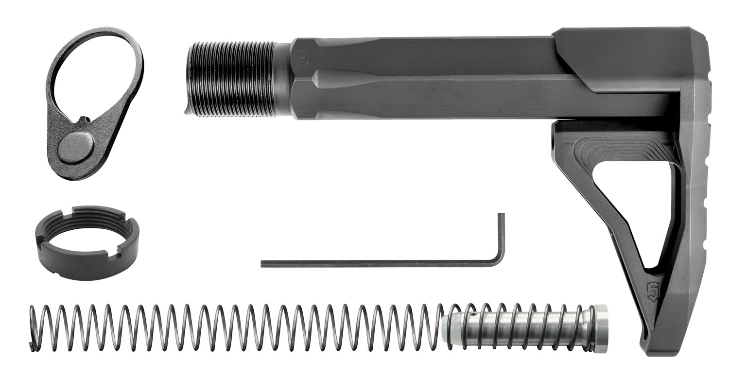 Phase 5 Weapon Systems CMSA Carbine Mini Stock Assembly Black Aluminum for AR15/AR10 3 Phase 5 Weapon Systems CMSA Carbine Mini Stock Assembly Black Aluminum for AR15/AR10