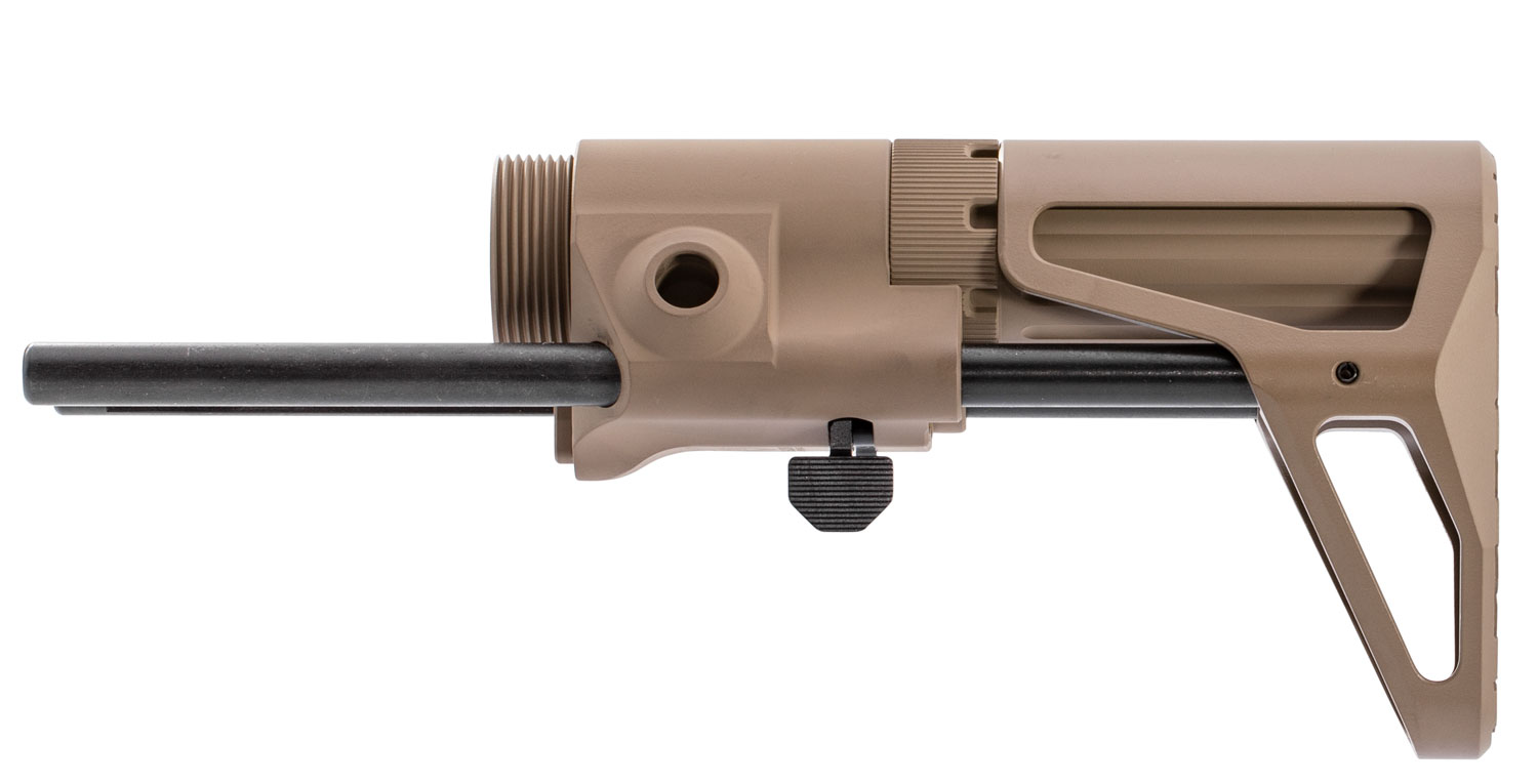 Maxim Defense MXM47503 CQB Gen 7 Stock For AR-15, 4 Position Collapsible, 7075 Aluminum Housing, Flat Dark Earth Mil-Spec Anodized Finish 2 Maxim Defense MXM47503 CQB Gen 7 Stock For AR-15, 4 Position Collapsible, 7075 Aluminum Housing, Flat Dark Earth Mil-Spec Anodized Finish