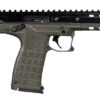 Kel-Tec CP33GRN CP33 22 LR 33+1 5.50" Black Ported/Threaded Barrel, Serrated/Optic Ready Slide, Green Polymer Frame w/M-LOK, Green Polymer Grip, Ambidextrous 1 111462