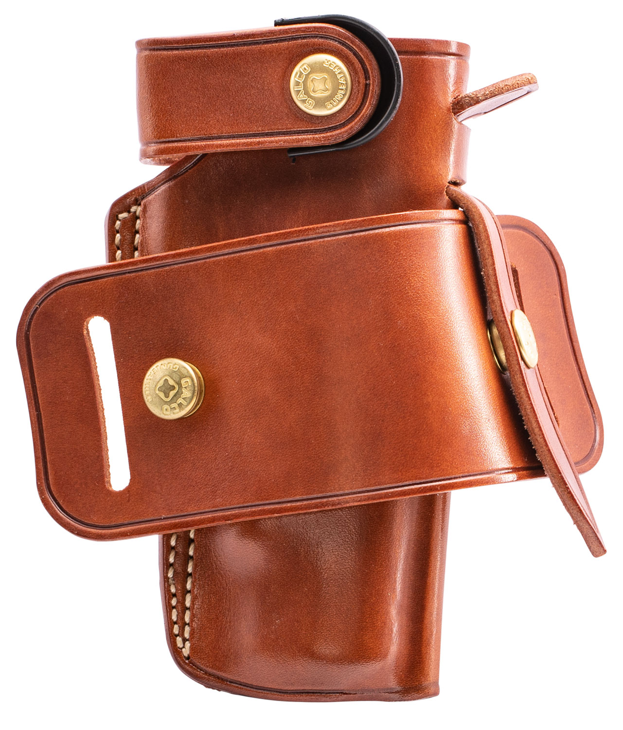 Galco IRO212 Ironhide OWB Tan Leather Belt Slide Fits 1911 Ambidextrous 3 Galco IRO212 Ironhide OWB Tan Leather Belt Slide Fits 1911 Ambidextrous