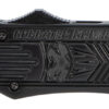 CobraTec Knives MBCTK1MDS CTK-1 Medium 3" OTF Drop Point Part Serrated D2 Steel Blade/Black Aluminum Handle Features Glass Breaker Includes Pocket Clip 1 112489