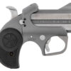 Bond Arms BARN Roughneck 38 Special/357 Mag 2 Shot 2.50" Rough Matte Stainless Steel Barrel & Frame, Black Rubber Grips 1 115401