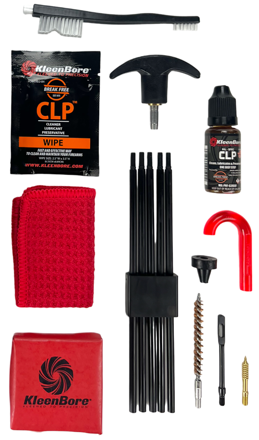 KleenBore K204 Rifle Classic Cleaning Kit .25/ .243/ 6.5mm Cal 3 KleenBore K204 Rifle Classic Cleaning Kit .25/ .243/ 6.5mm Cal