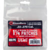 KleenBore P201 Super Shooter .22 - .270 Cal 1.25" 100% Cotton Flannel 100 Per Pack 1 123738