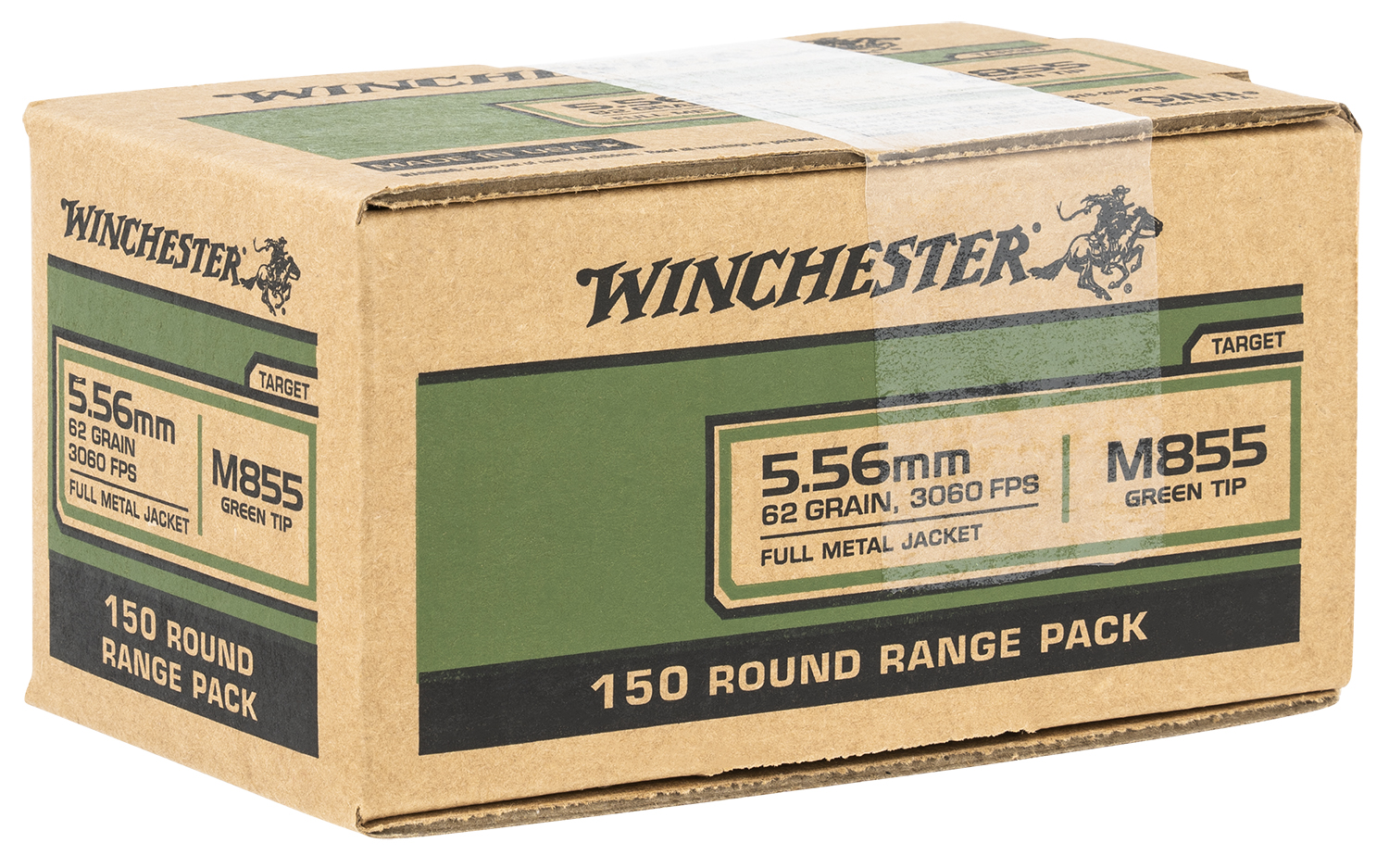 Winchester Ammo WM855150 USA M855 Green Tip 5.56x45mmNATO 62gr Full Metal Jacket 150 Per Bx/4 Case *Value Pack 3 Winchester Ammo WM855150 USA M855 Green Tip 5.56x45mmNATO 62gr Full Metal Jacket 150 Per Bx/4 Case *Value Pack
