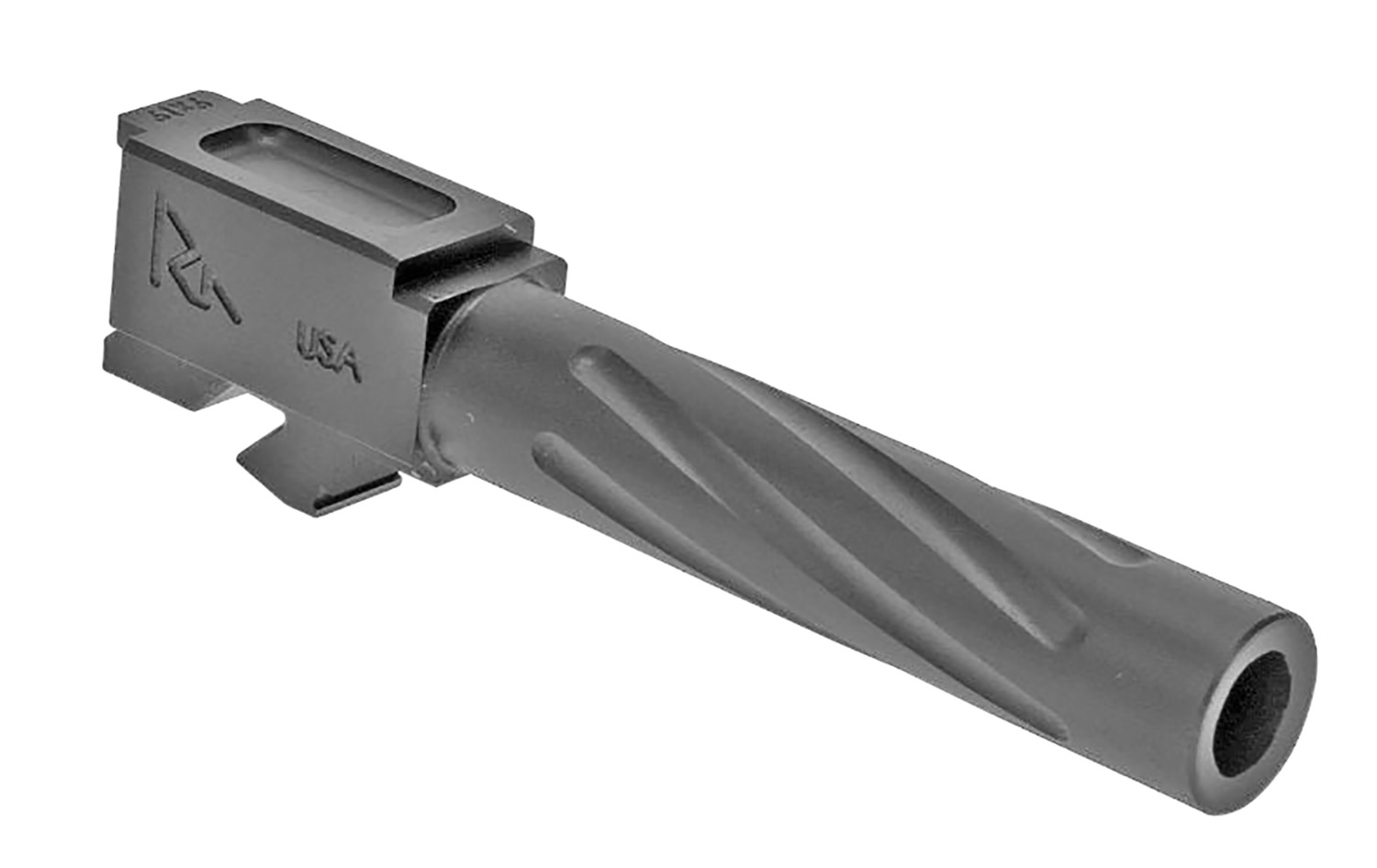 Rival Arms RA20G101D Precision V1 Match Grade 9mm Luger Compatible w/Glock 17 Gen3-4, 4.49" Fluted PVD Stainless Steel, Target Crown 3 Rival Arms RA20G101D Precision V1 Match Grade 9mm Luger Compatible w/Glock 17 Gen3-4, 4.49" Fluted PVD Stainless Steel, Target Crown