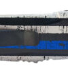 Templar Knife LBTB131 Gen II Back The Blue Large 3.50" OTF Dagger Plain Black Oxide Stonewashed 440C SS Blade, 5.25" Black & White w/Blue Line Aluminum Handle, Glass Breaker 2 130560