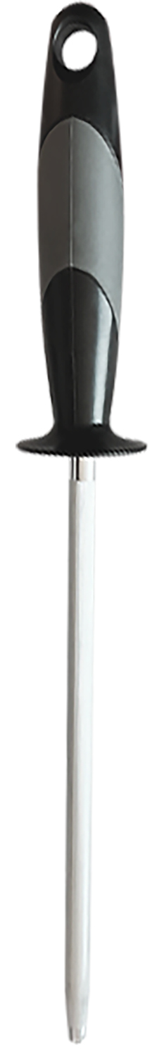 AccuSharp 032C Sharpening Steel 9" Black Overmolded Rubber Handle Steel 3 AccuSharp 032C Sharpening Steel 9" Black Overmolded Rubber Handle Steel