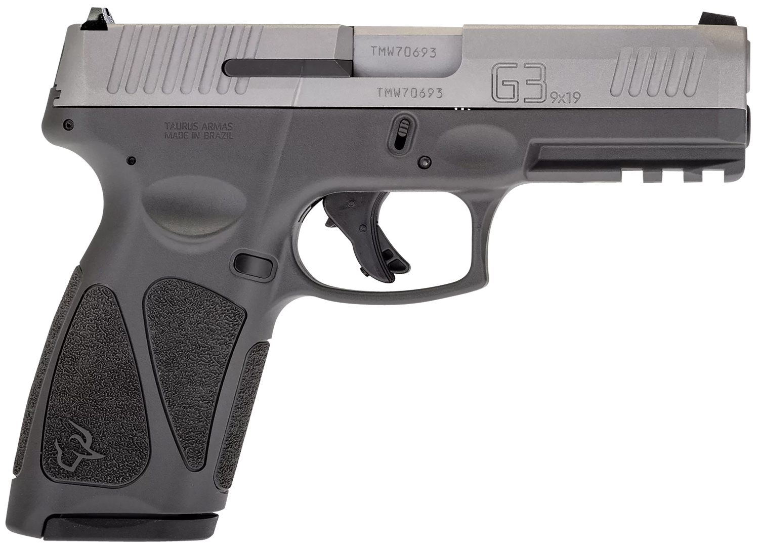 Taurus 1G3B949G15 G3 Full Size Frame 9mm Luger 15+1 4" Matte Stainless Steel Barrel, Matte Serrated Stainless Steel Slide, Gray Polymer Frame w/Picatinny Rail, Gray Polymer Grip, Right Hand 3 Taurus 1G3B949G15 G3 Full Size Frame 9mm Luger 15+1 4" Matte Stainless Steel Barrel, Matte Serrated Stainless Steel Slide, Gray Polymer Frame w/Picatinny Rail, Gray Polymer Grip, Right Hand