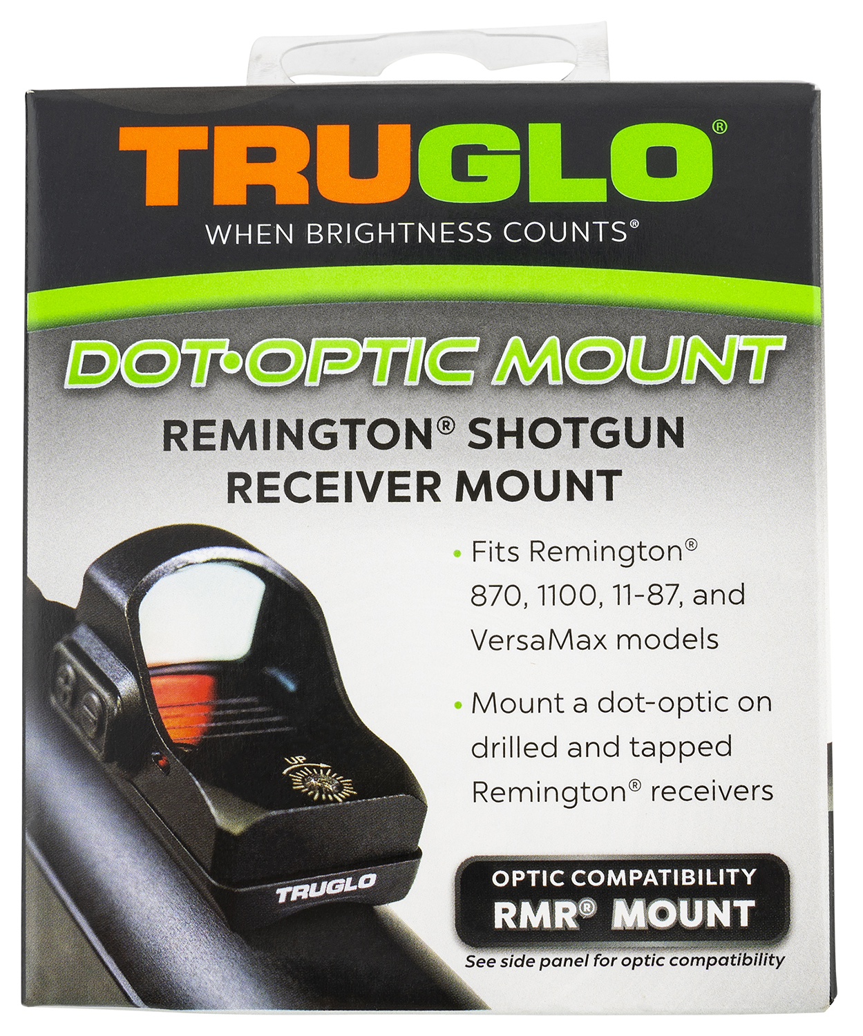 TruGlo TGTG8955R2 Shotgun Receiver Mount Black Remington Trijicon RMR 3 TruGlo TGTG8955R2 Shotgun Receiver Mount Black Remington Trijicon RMR