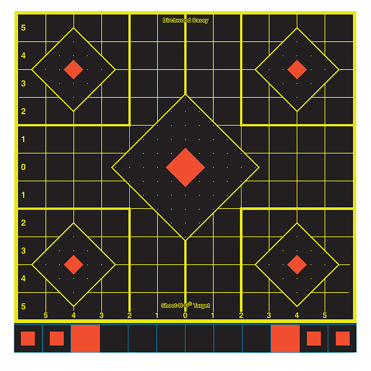 Birchwood Casey 34211 Shoot-N-C Sight-In Self-Adhesive Paper Black/Yellow/Red 12" 5-Diamond 100 Pack 3 Birchwood Casey 34211 Shoot-N-C Sight-In Self-Adhesive Paper Black/Yellow/Red 12" 5-Diamond 100 Pack