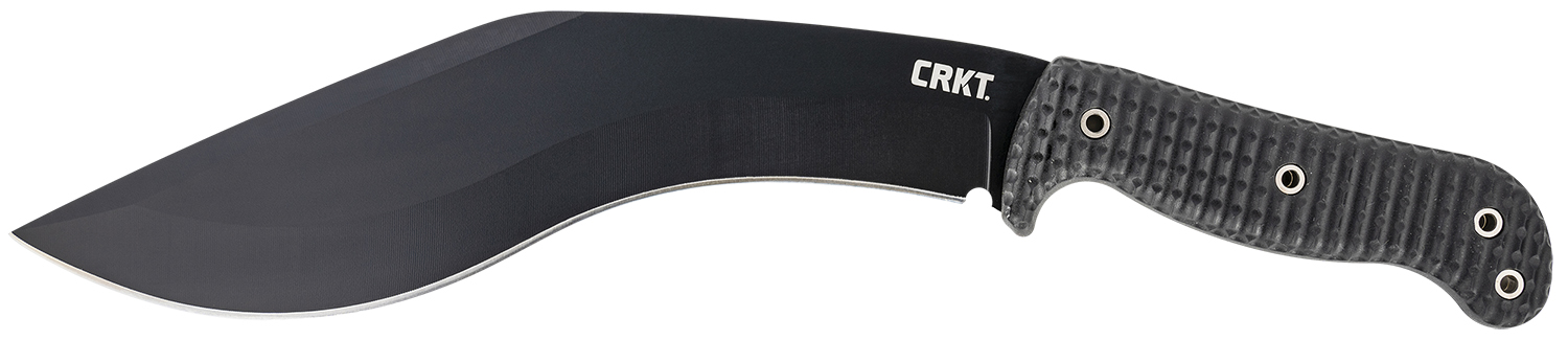 CRKT 2742 KUK 10.56" Fixed Recurve Plain Black Powder Coated 65Mn Carbon Steel Blade/Black Textured GRN Handle Includes Sheath 3 CRKT 2742 KUK 10.56" Fixed Recurve Plain Black Powder Coated 65Mn Carbon Steel Blade/Black Textured GRN Handle Includes Sheath