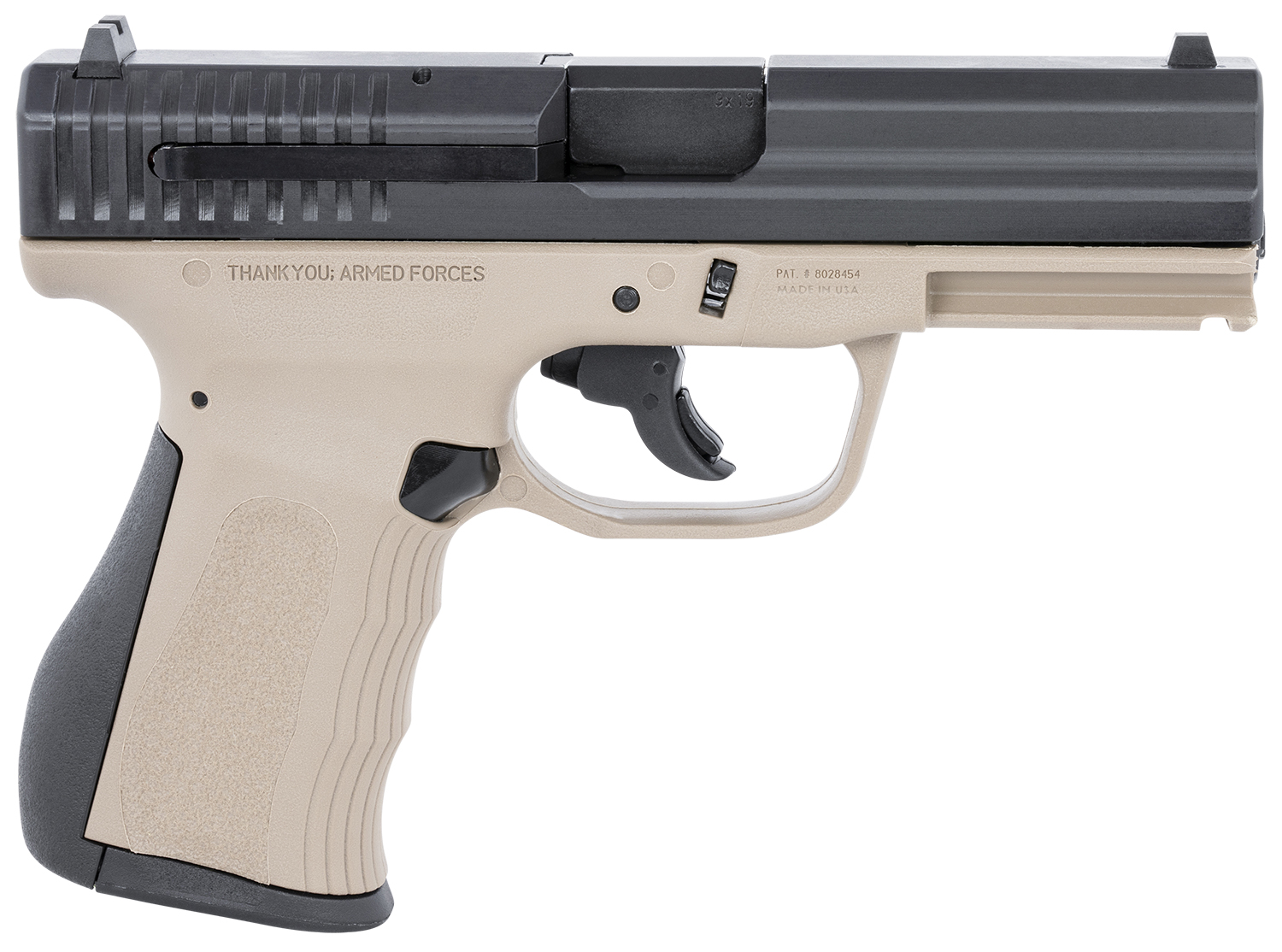FMK G9C1G2DESSCM 9C1 G2 *CA/MA Compliant 9mm Luger 10+1 4" Black Stainless Steel Barrel, Black Serrated Carbon Steel Slide, Flat Dark Earth Polymer Frame w/Picatinny Rail, Black Backstrap Grip 3 FMK G9C1G2DESSCM 9C1 G2 *CA/MA Compliant 9mm Luger 10+1 4" Black Stainless Steel Barrel, Black Serrated Carbon Steel Slide, Flat Dark Earth Polymer Frame w/Picatinny Rail, Black Backstrap Grip