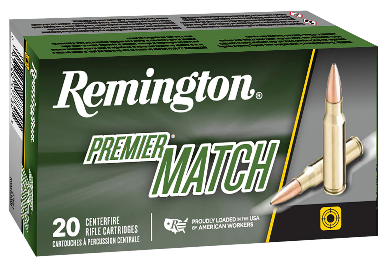 Remington Ammunition 27682 Premier Match 223Rem 52gr Boat Tail Hollow Point 20 Per Box/10 Case 3 Remington Ammunition 27682 Premier Match 223Rem 52gr Boat Tail Hollow Point 20 Per Box/10 Case