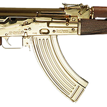 Zastava Arms Usa ZR7762WMGL ZPAPM70  7.62x39mm 16.25" 30+1, 24K Gold Plated Barrel/Rec, Walnut Stock & Grip, Gold Mag Included