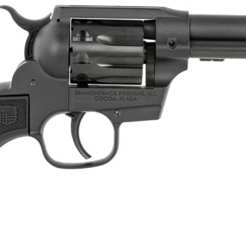 Diamondback DB051CA001 Sidekick  22 LR 9 Shot, 4.50" Black Cerakote Steel Barrel, Black Cerakote Zinc Alloy Frame, Black Cerakote Cylinder, Black Checkered Nylon Grip, Hammer Safety, Exposed Hammer