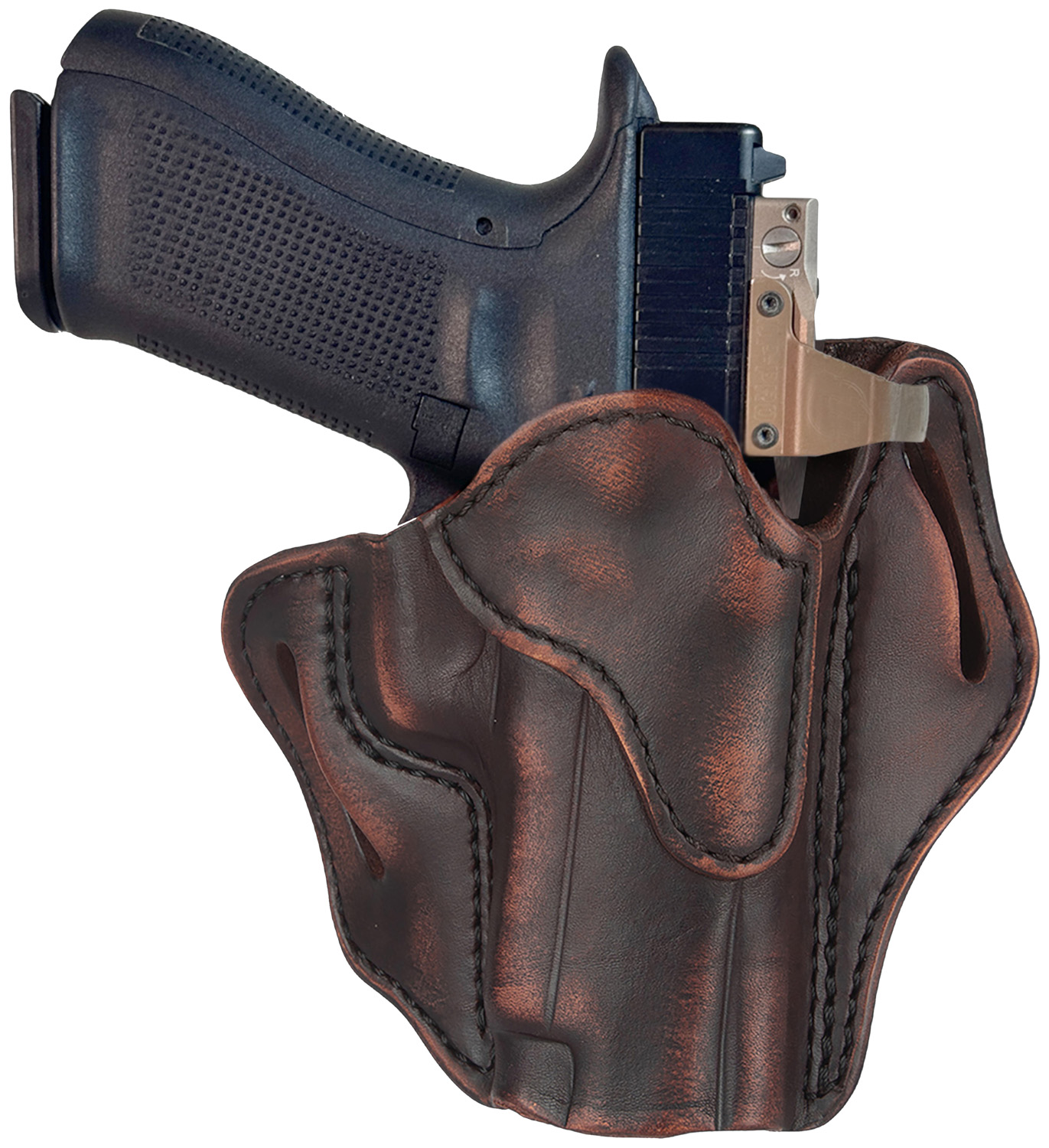 1791 Gunleather ORBH23VTGR BH2.3 Optic Ready OWB Size 2.3 Vintage Leather Belt Slide Compatible w/Glock 17/20/21/22/31/34/35/40/41/ Ruger 95/American Right Hand 3 1791 Gunleather ORBH23VTGR BH2.3 Optic Ready OWB Size 2.3 Vintage Leather Belt Slide Compatible w/Glock 17/20/21/22/31/34/35/40/41/ Ruger 95/American Right Hand