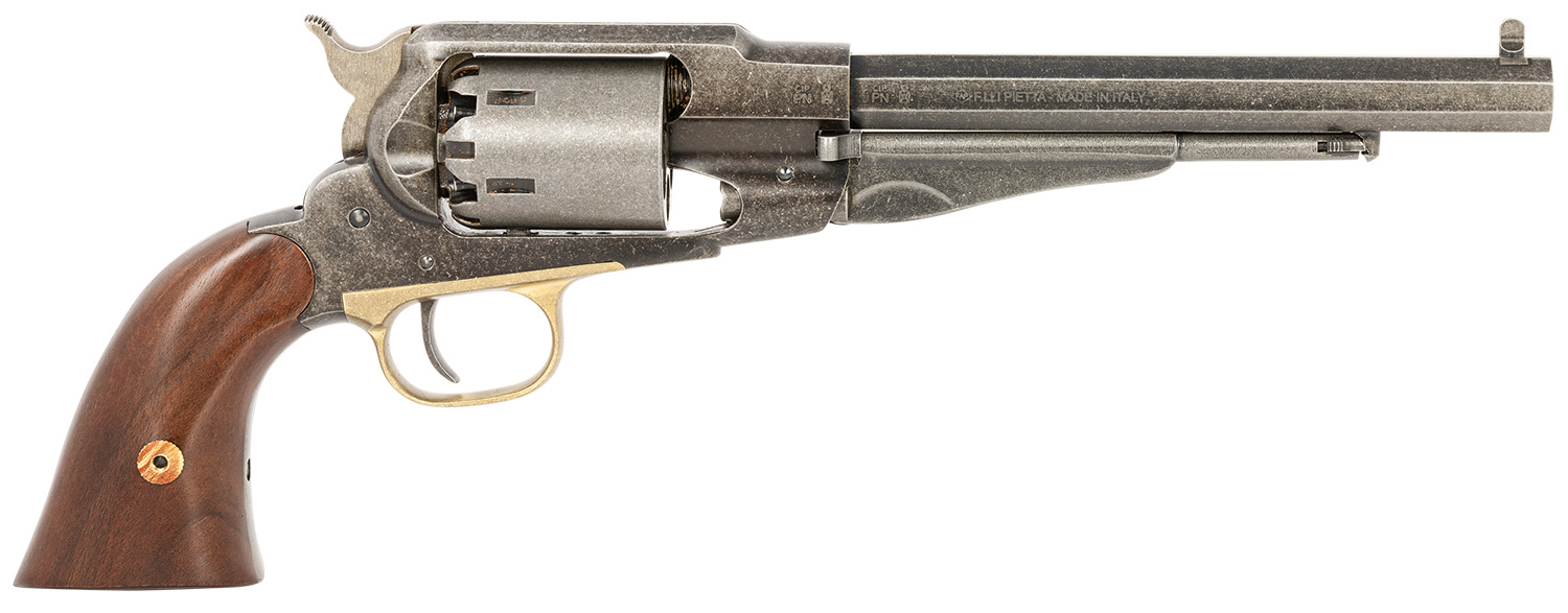 Pietta PF58OW448 1858 Old West 44 Cal 8" 6rd Old Silver Frame, Cylinder & Barrel, Walnut Grip 3 Pietta PF58OW448 1858 Old West 44 Cal 8" 6rd Old Silver Frame, Cylinder & Barrel, Walnut Grip