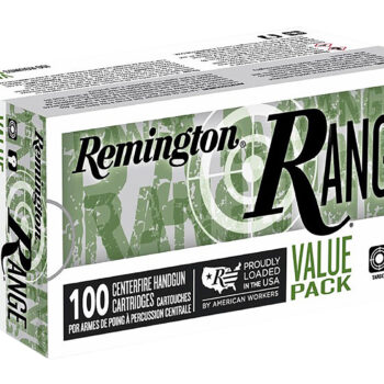 Remington Ammunition R23979 Range Value Pack 9mmLuger 115gr Full Metal Jacket 100 Per Box/5 Case