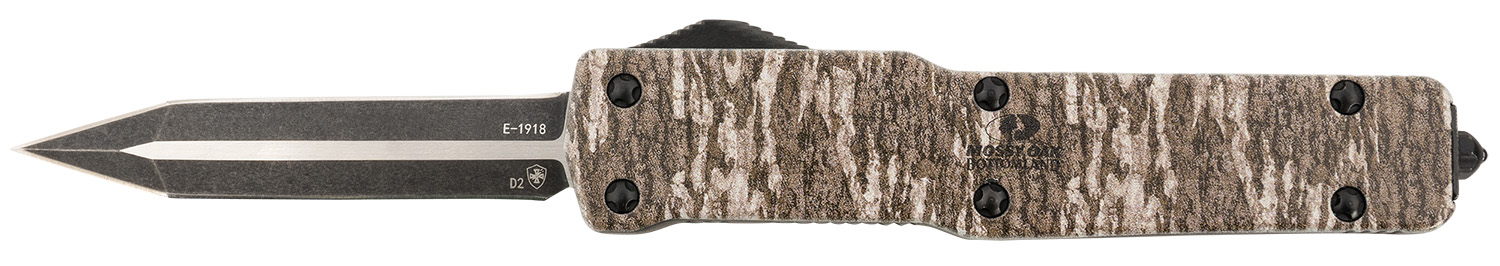 Templar Knife MAMOB121 Premium LW Slim 3.16" OTF Dagger Plain Black Oxide Stonewashed Powder Coated D2 Steel Blade, 4.93" Mossy Oak Bottomland Aged Aluminum Handle 2 Templar Knife MAMOB121 Premium LW Slim 3.16" OTF Dagger Plain Black Oxide Stonewashed Powder Coated D2 Steel Blade, 4.93" Mossy Oak Bottomland Aged Aluminum Handle