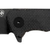 Templar Knife PFMBK321 Paladin 3.27" Folding Drop Point Plain Black Powder Coated D2 Steel Blade, 4.40" Black Micarta Handle 2 158863