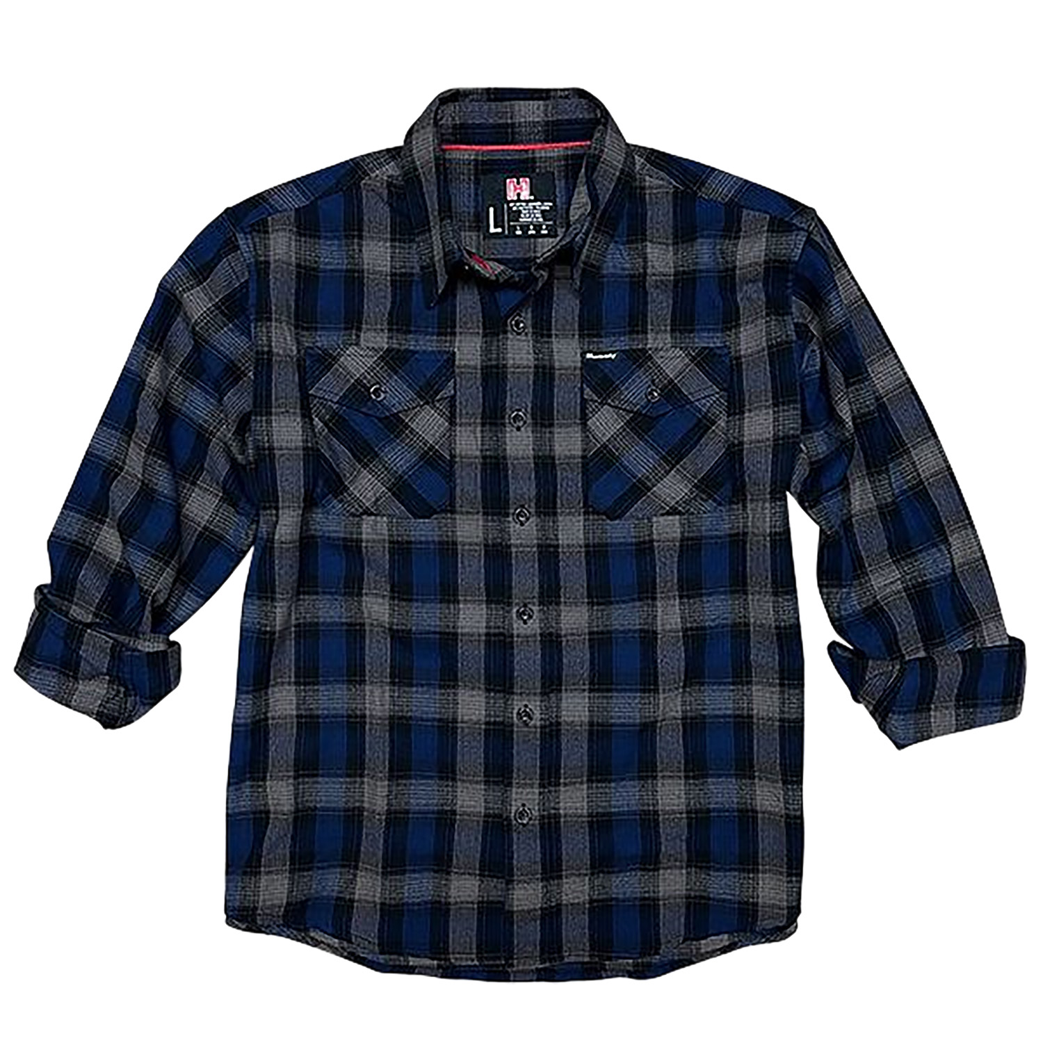 Hornady Gear 32203 Flannel Shirt Large Navy/Black/Gray, Cotton/Polyester, Relaxed Fit Button Up 3 Hornady Gear 32203 Flannel Shirt Large Navy/Black/Gray, Cotton/Polyester, Relaxed Fit Button Up