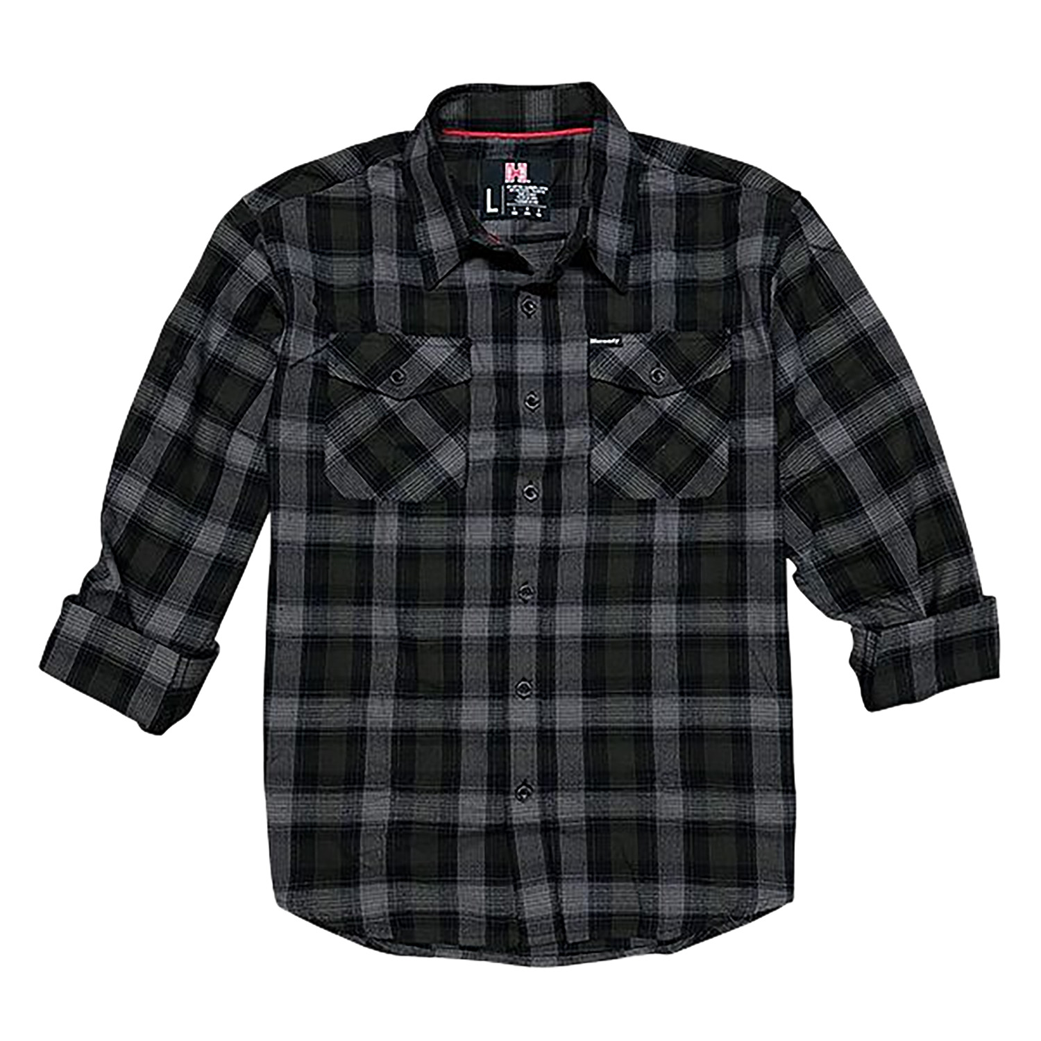Hornady Gear 32213 Flannel Shirt Large Olive/Black/Gray, Cotton/Polyester, Relaxed Fit Button Up 3 Hornady Gear 32213 Flannel Shirt Large Olive/Black/Gray, Cotton/Polyester, Relaxed Fit Button Up