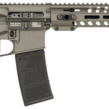 Patriot Ordnance Factory 02046 Minuteman  5.56x45mm 30+1 13.75" Black Steel Threaded Barrel, Tungsten Cerakote Receiver, 13" Renegade Rail Handguard