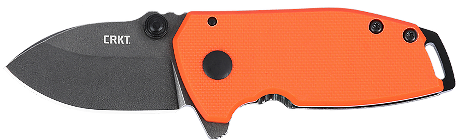 CRKT 2486 SQUID Compact 1.75" Folding Drop Point Plain Stonewashed D2 Steel Blade, Blaze Orange G10/SS Handle 3 CRKT 2486 SQUID Compact 1.75" Folding Drop Point Plain Stonewashed D2 Steel Blade, Blaze Orange G10/SS Handle