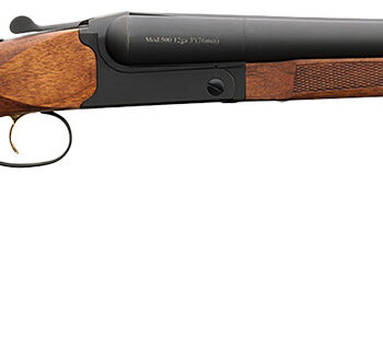 Charles Daly 930360 500 Field 12 Gauge Break Open 3" 2 20" Black Side By Side Barrel, Black Steel Receiver, Fixed Walnut Stock